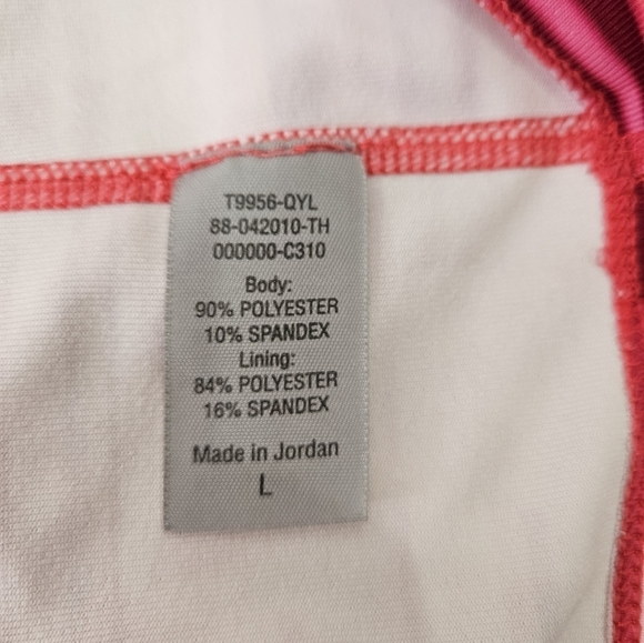 Champion Athletic Racerback Workout Tank Top Pink & White Size Large Women's - Picture 8 of 9